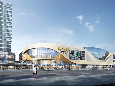 现代商场建筑 商业mall 商业街