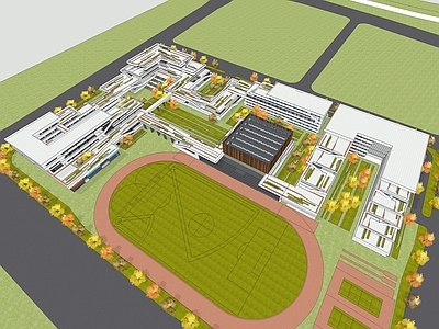 现代学校建筑 现代风格学校