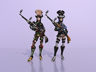 现代虚拟人物 皮城女警 凯特琳