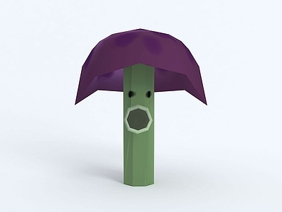 现代虚拟人物 Scaredy shroom胆小蘑菇