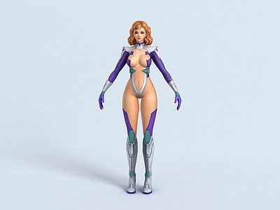 现代虚拟人物 女王之刃有绑定动画