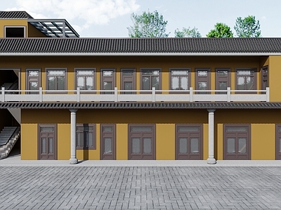 新中式古建 新中式庙宿舍