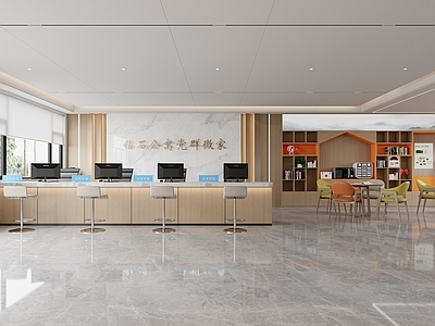 现代党政机关 党群微家 社区服务中心 社区大厅 社区活动中心 街道服务中心