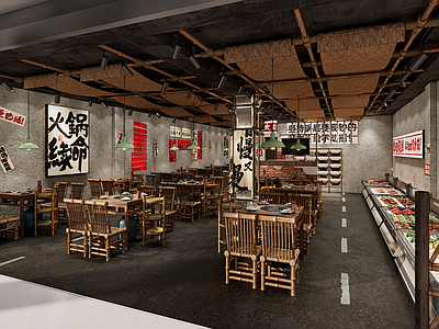 工业火锅店 市井风火锅店 破烂风 火锅店