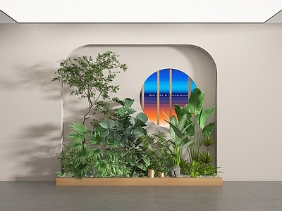 植物堆 植物堆 绿植堆 灌木 景观植物 盆景