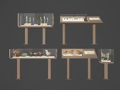 现代其他桌子 展示柜 展柜 展台 文物柜 器皿