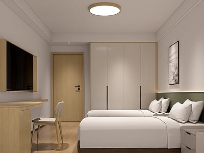 现代原木宿舍 宿舍客房