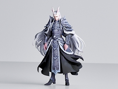 现代雕塑小品 哪吒魔童闹海 东海龙王 敖光 雕塑 手办