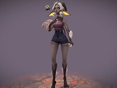 虚拟人物 奇美拉 恶魔女士 可爱精灵 魔族少女 异界恶魔女孩