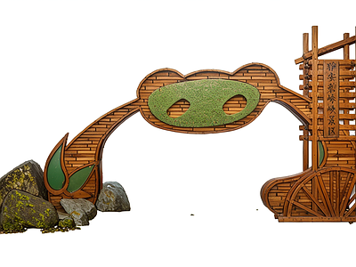 法式现代风格建筑 景观大门