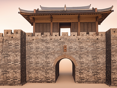 中式古建筑 城墙