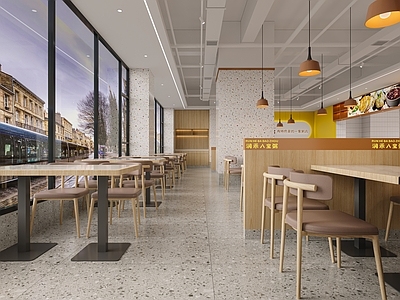 现代快餐店 早餐店 八宝粥餐厅 快餐店