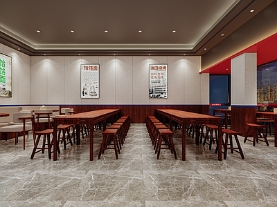 现代快餐店 市井风烧烤店面馆