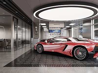 现代其他商业空间 汽修店