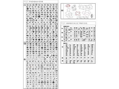 现代综合植物图库 地方园林植物苗木 施工图