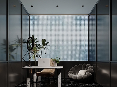 现代简约直播间 直播间 科技感