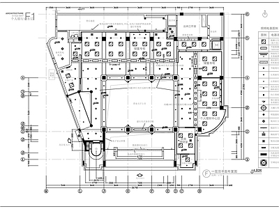 现代其他商业空间 建行营业大厅 施工图