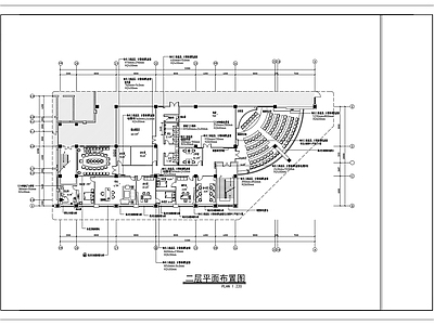 现代其他商业空间 农业发展银行内装 施工图