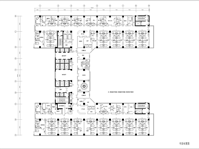 现代医院 医院住院部 病房 施工图