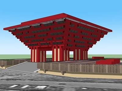 新中式风格建筑 中国馆