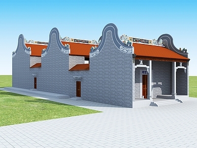 中式其他公共建筑 祠堂建筑