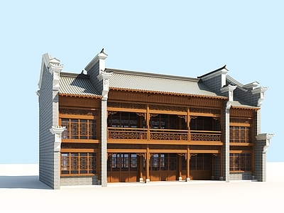 中式其他公共建筑 古建房屋
