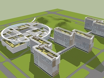 现代医院建筑 现代医院 康养中心 养老院