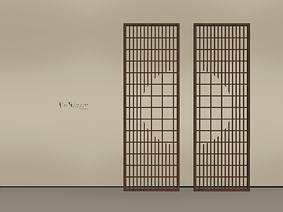 新中式隔断 新中式玄关隔断