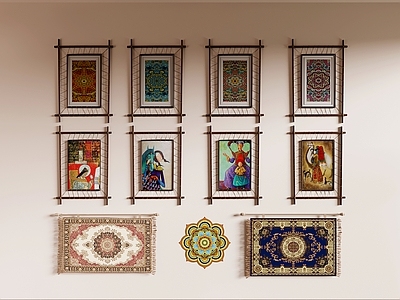 新中式艺术装置 挂画