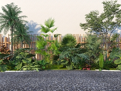 植物堆 现代热带植物造景 花草植物组合 植物组团