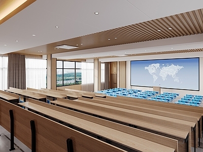 现代报告厅 会议室 阶梯教室 报告厅 办公桌椅