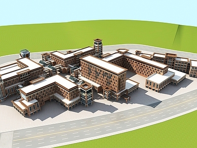 现代其他公共建筑 综合建筑大楼