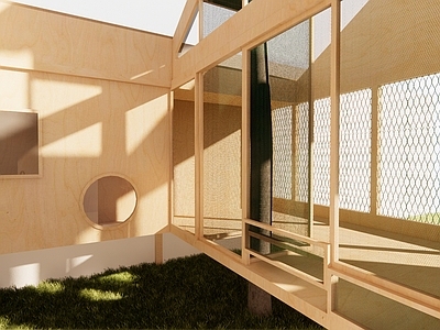 现代简约其他景观小建筑 鸟屋木屋