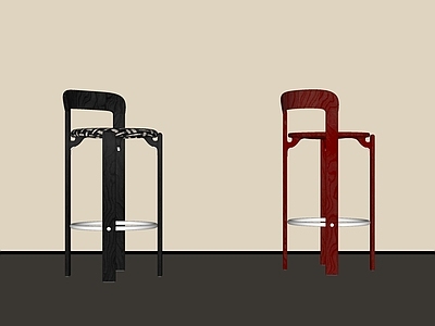 中古侘寂吧椅 中古风吧椅 侘寂风吧椅 木吧椅 布艺吧椅