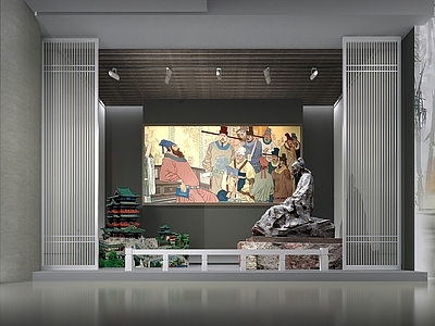 新中式博物馆 新中式历史展厅 人文博物馆 人物纪念馆