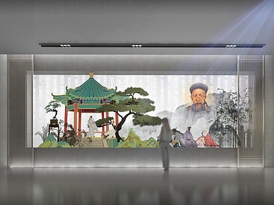 新中式现代博物馆 历史人文展厅 新中式博物馆 人物纪念馆