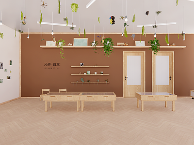 简约原木艺术装置 室内艺术装置 大厅展览 儿童大厅 文化展览大厅 文化理念展示
