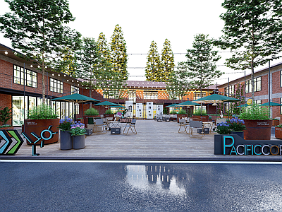 工业办公景观 城市更新 工业园区 艺术街区 街区美陈