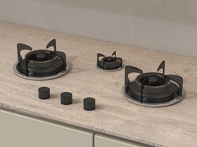 灶台 现代灶台 嵌入式燃气灶 隐形燃气灶