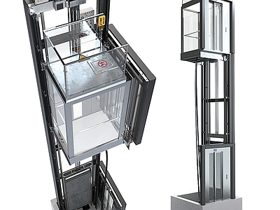 现代意式电梯 观光电梯 电梯轿厢