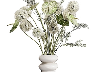 现代新中式花艺 花瓶 花艺 花束
