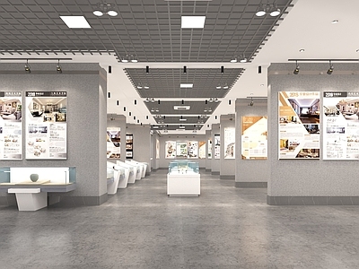 现代博物馆 展厅 文化墙 展览馆