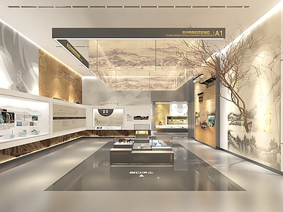 现代博物馆 展厅 文化墙