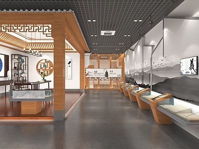 新中式中式博物馆 展厅