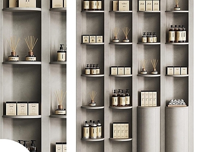 化妆品 化妆品 化妆店 化妆店背景 展示柜 店面展示柜