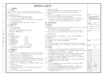 现代设计说明 酒店装饰设计说明 施工图