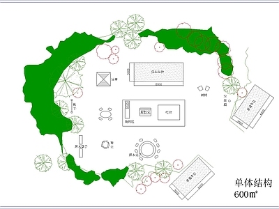 景观平面图 房车营地平面图 施工图