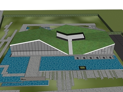 现代展览馆建筑 展览馆