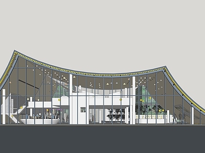 现代展览馆建筑 展览馆