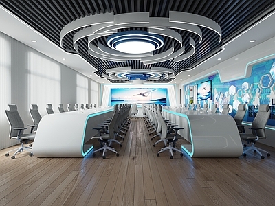 现代实验室 无人机展厅 科技展厅